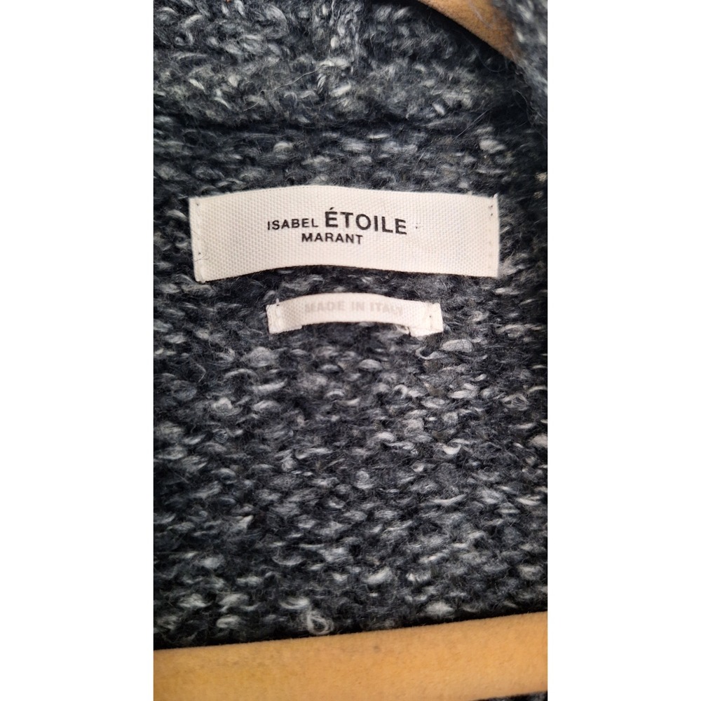 ISABEL MARANT ETOILE DGray Oversized V Neck Cardigan Green Sz 38 M/L - Picture 2 of 9